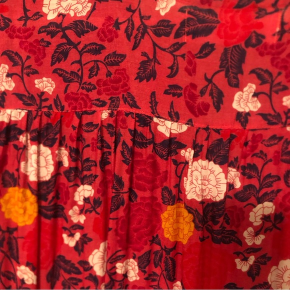 WALKER & WADE Red Carrie Floral Meadows Maxi Dress sz XL - Picture 14 of 15